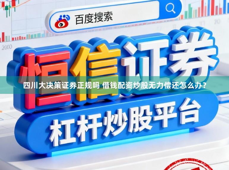 四川大决策证券正规吗 借钱配资炒股无力偿还怎么办?