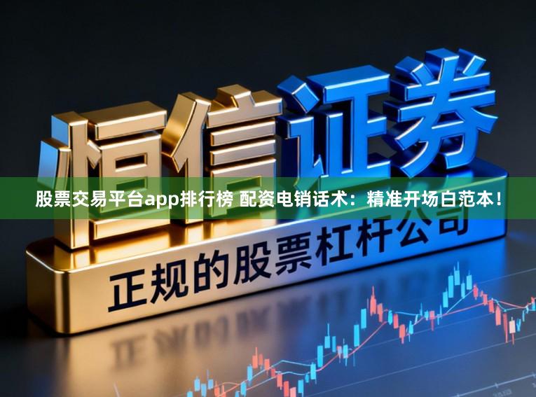 股票交易平台app排行榜 配资电销话术:精准开场白范本!